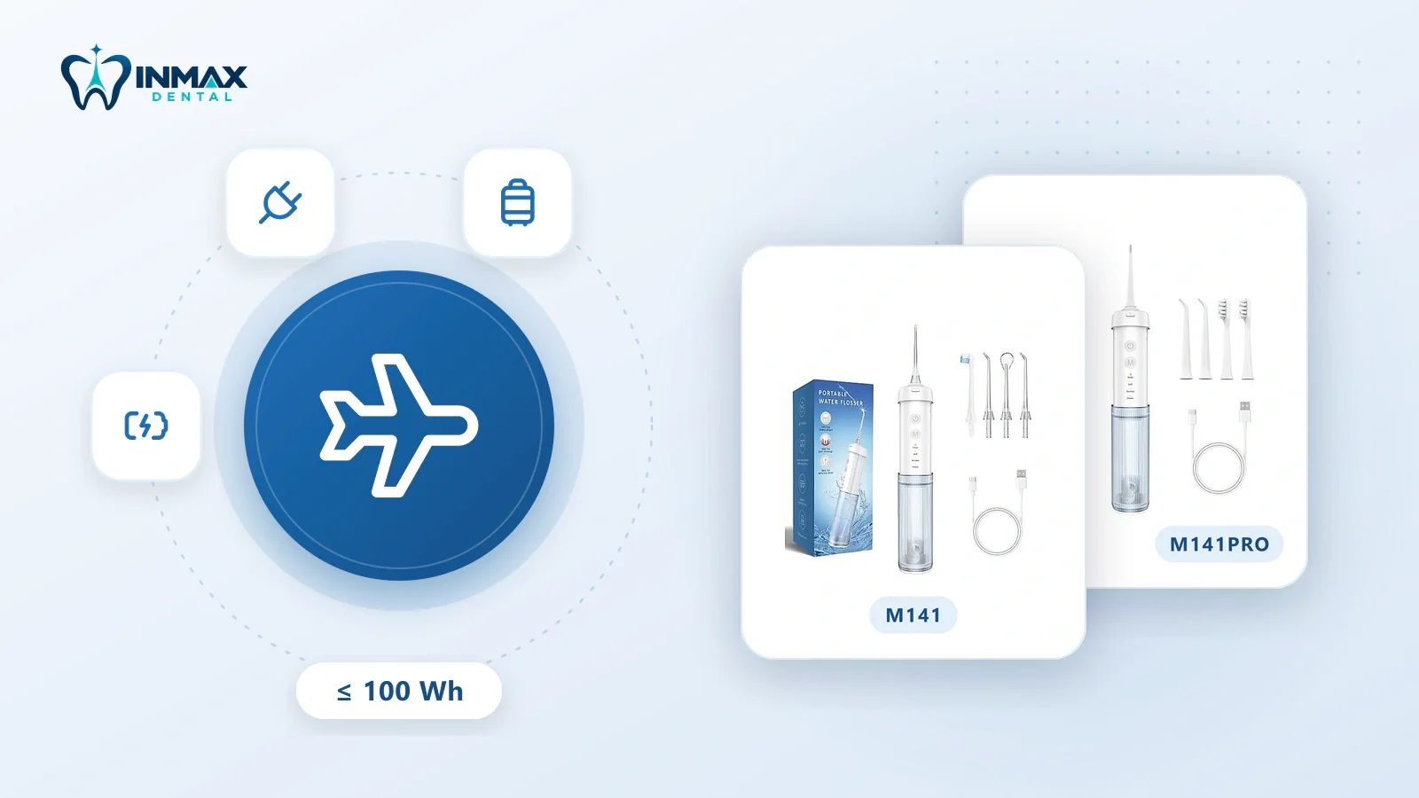 Mang máy tăm nước lên máy bay: quy định pin, nước trong bình và cách xếp đồ