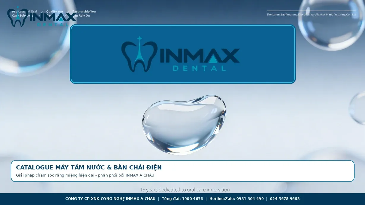 Catalogue máy tăm nước & bàn chải điện